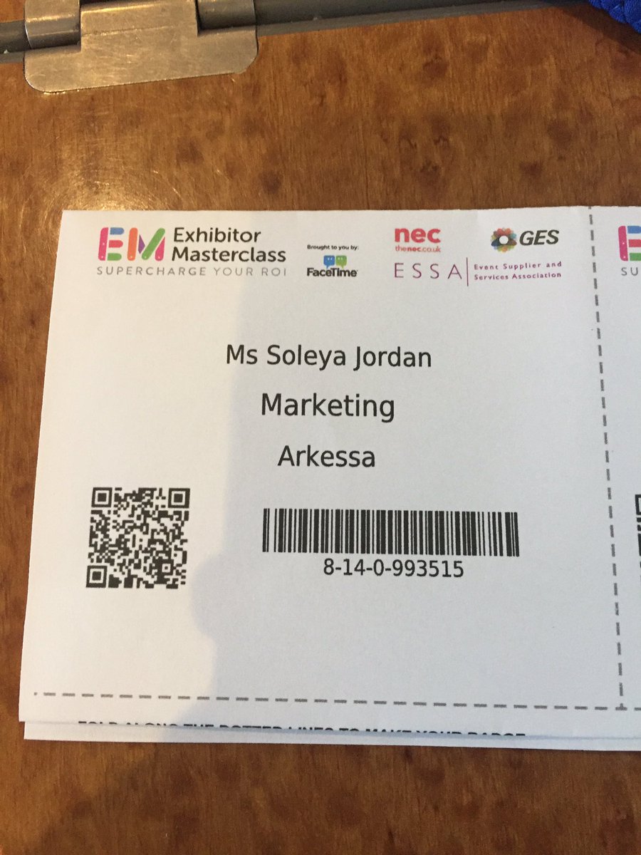 SoleyaJordan's tweet photo. On our way to Birmingham for the Exhibitor Masterclass #EXMC at @NEC Birmingham #AskGES https://t.co/dgYhWTvoDp