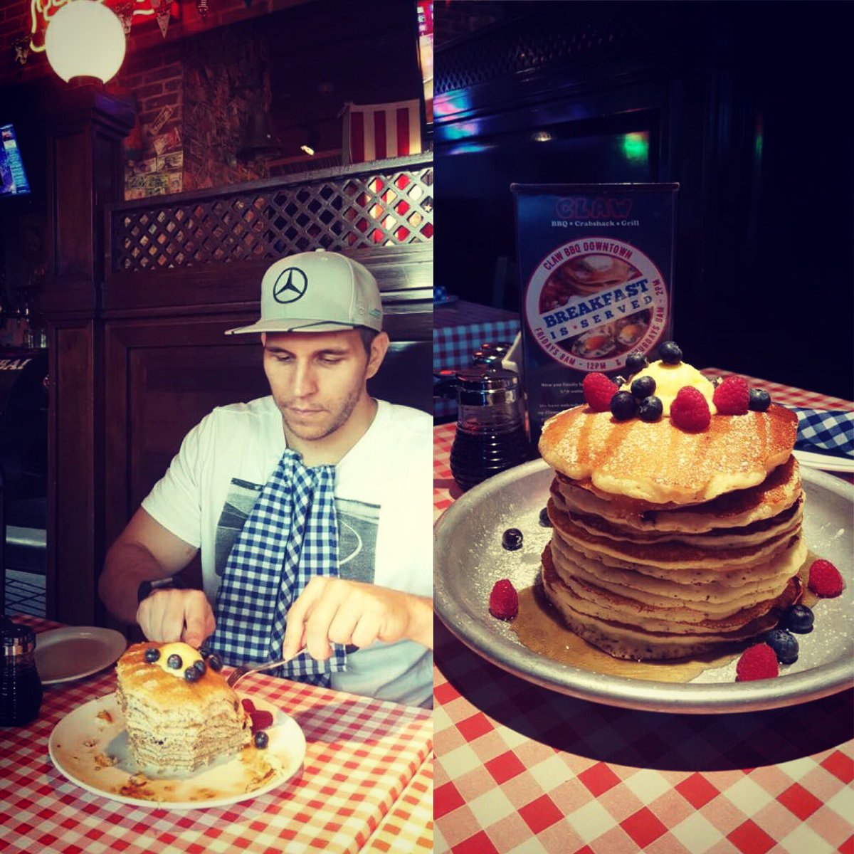 The Ultimate Breakfast 🥞 Challenge!
Get through 12 deliciously fluffy buttermilk pancakes in 6 minutes and it's on us!!!
#CLAWBBQDOWNTOWN