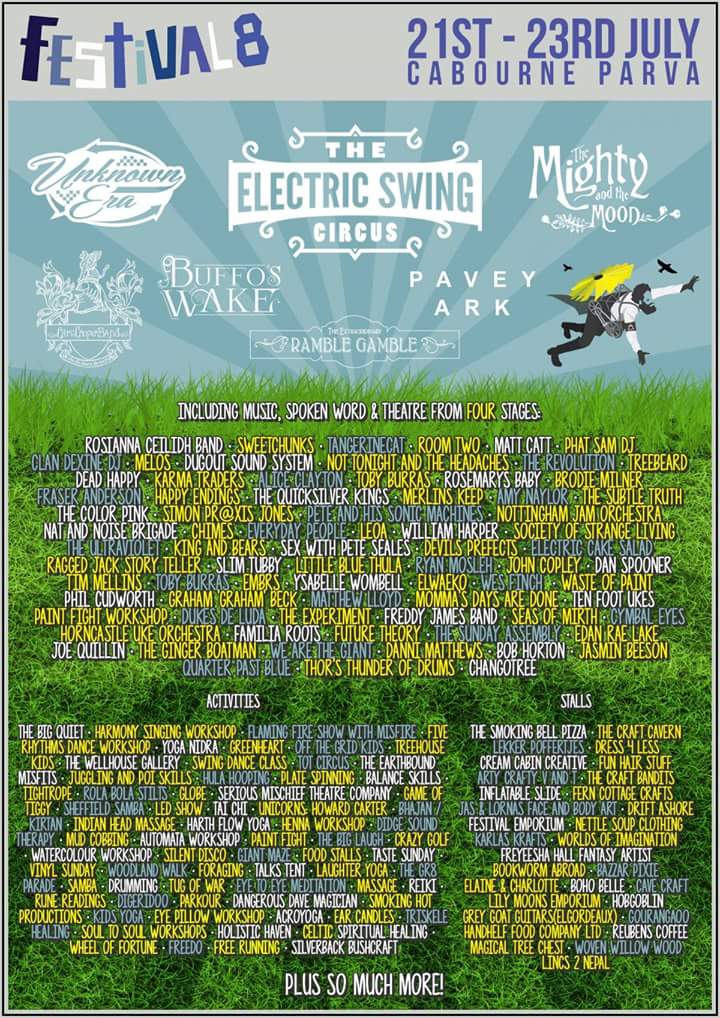 dannithegeek's tweet photo. This weekend! #whatson #festival #festival8 #livemusic #spokenword #art #workshops #Lincolnshire #boutique #familyfriendly #fun #event https://t.co/h3hT34Z1BS