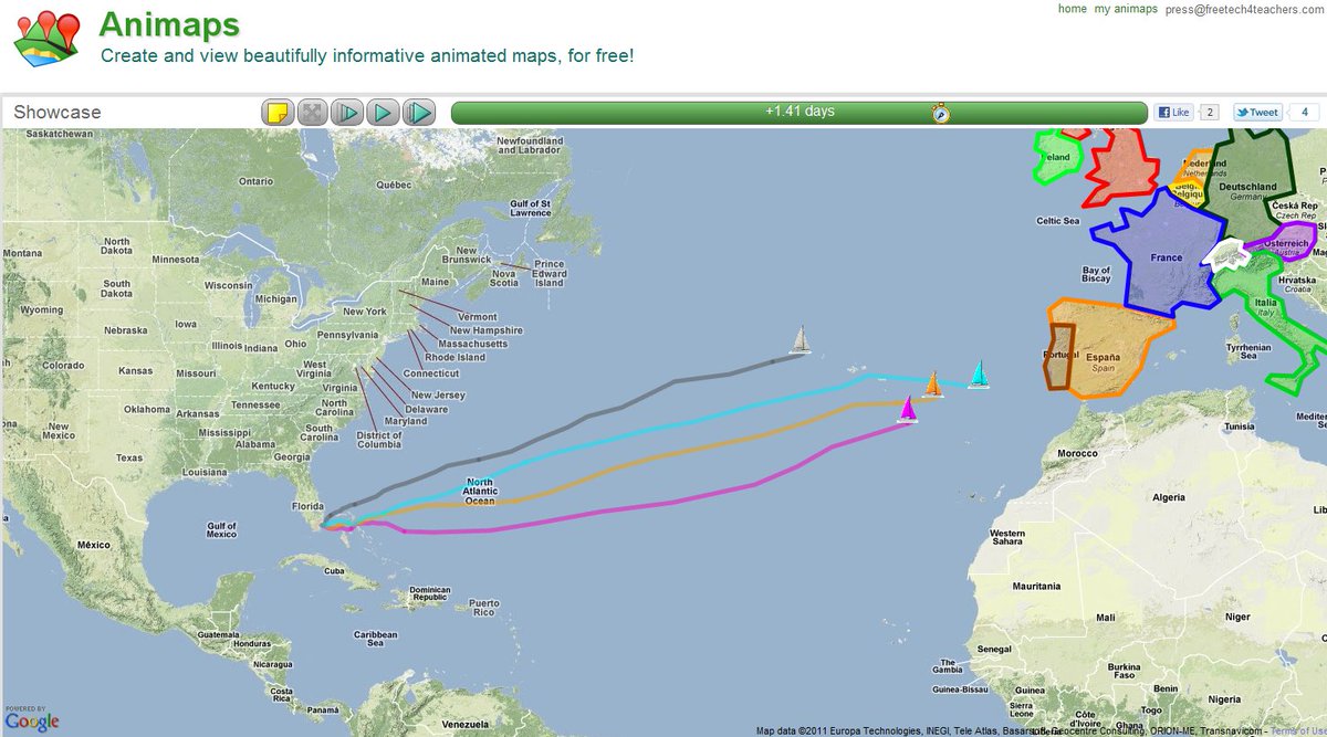 technologyeduc's tweet photo. #Animaps allows users to create Animated Maps. https://t.co/aWlHUXYAfC
#TechnologyEDUC #EdTech #Education https://t.co/cfWalyDGQf