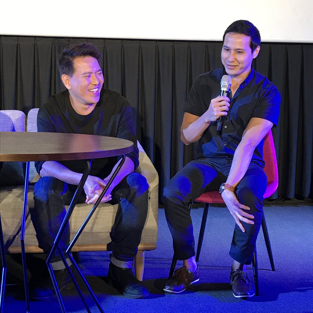 TV5manila's tweet photo. "Marami kaming natutunan sa kanya." .@mattdaclan on working with the award-winning director. #BrillanteMendozaPresents https://t.co/o0R1JvX34t