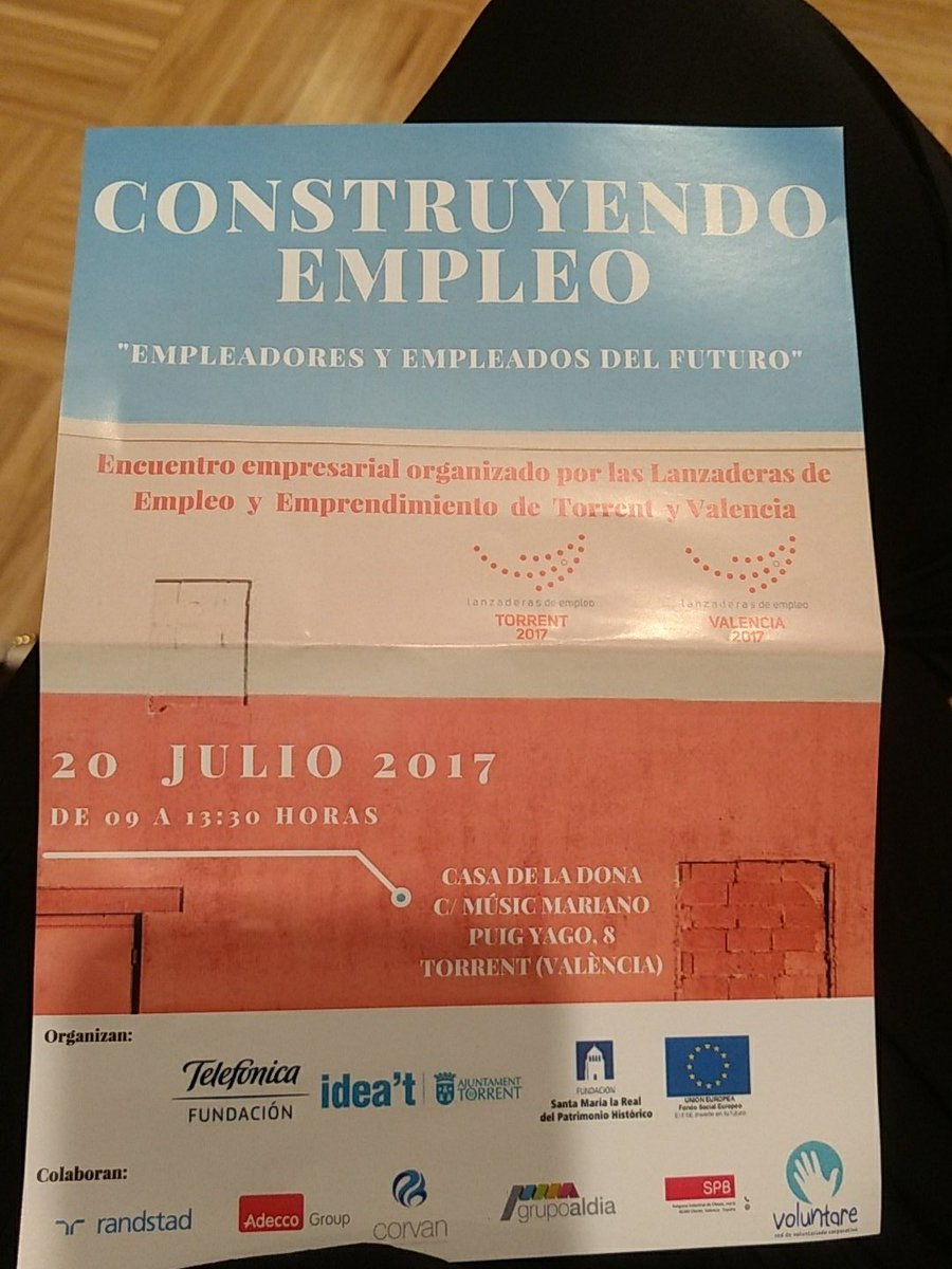 Iniciado Encuentro empresarial "Construyendo empleo" organizado por <a href="/LEETorrent/">LanzaTorrent</a> . Inauguran @Ayto_Torrent  @Andres_Campos_  <a href="/IDEAT_Torrent/">IDEAT</a>