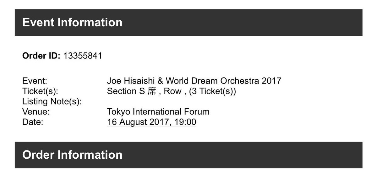 ShinyJadeite's tweet photo. #JoeHisaishi &amp; World Dream Orchestra 2017 in Tokyo. I'll be there! 🎉😆ฝันที่เป็นจริง https://t.co/8Z1pEWNZJW