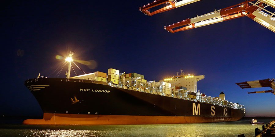 PortdeBarcelona's tweet photo. ‼️A partir de la setmana que ve, MSC operarà 5 noves línies q connectaran BCN amb l’Índia, els EUA, Canadà o Brasil #ResultatsPortBCN https://t.co/wg2VGEmUBv