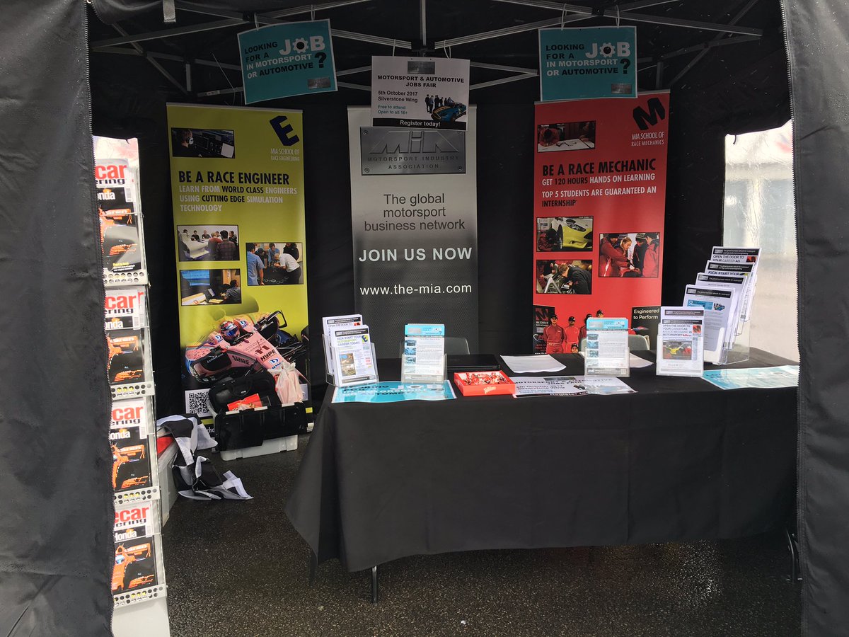 MIAmotorsport's tweet image. We're all set up for #FS2017. Come and see us to discuss our upcoming #SORM #SORE and October #MIAJobsFair we have 🍫 and @RacecarEngineer 😁