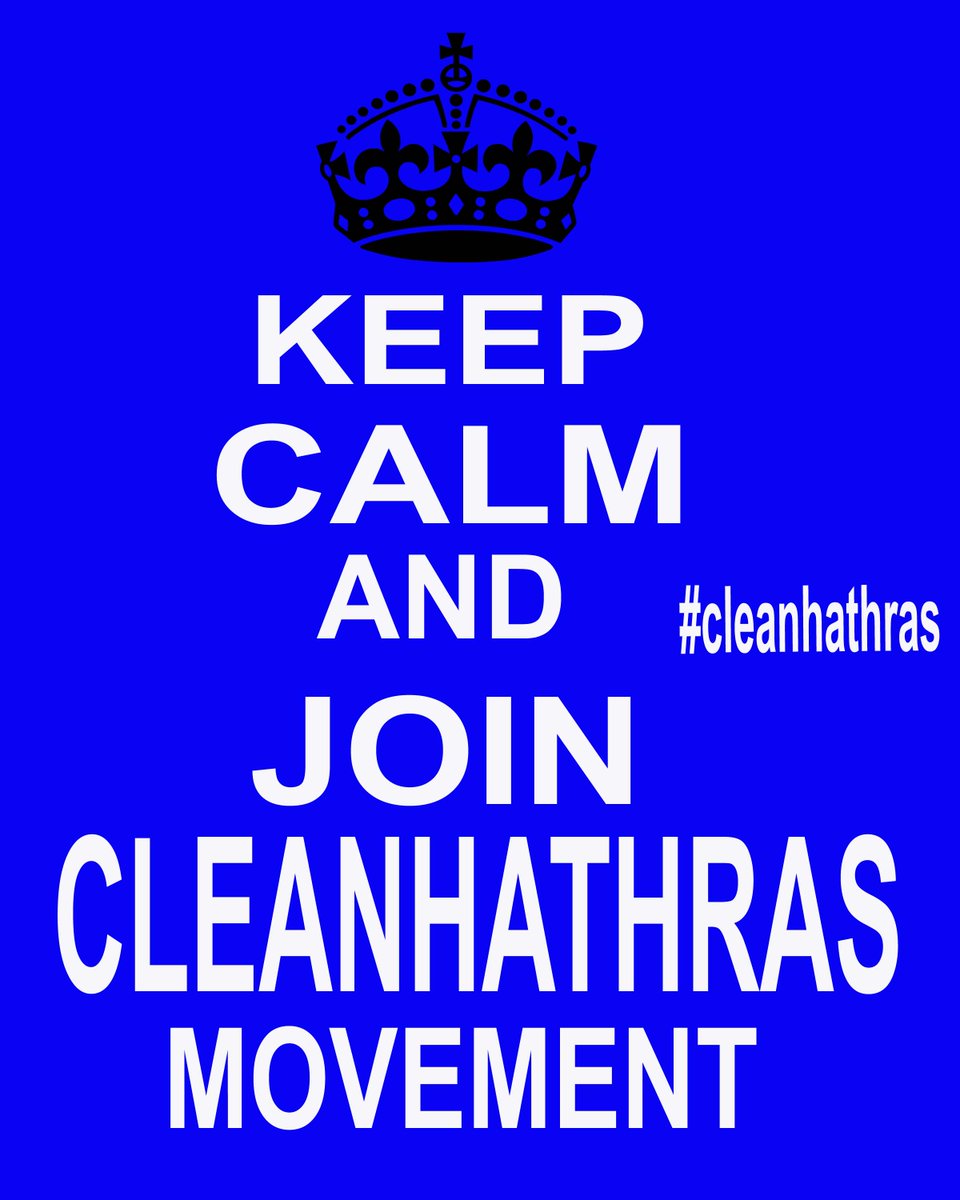 Cleanhathras's tweet photo. Keep Clam &amp; Support Us
#cleanhathras https://t.co/lWPFPDJnwD