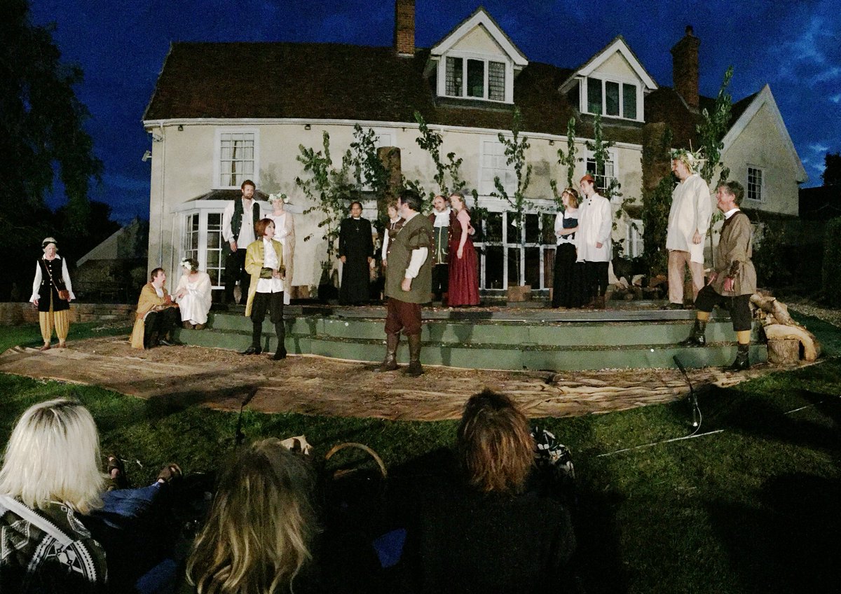 GreatHouseHotel's tweet photo. A fantastic #Shakespeare production #AsYouLikeIt from #lavenhamplayers at #LavenhamHall. More tonight and Sat @LoveLavenham @HeartOfSuffolk https://t.co/7JifoH0GSv