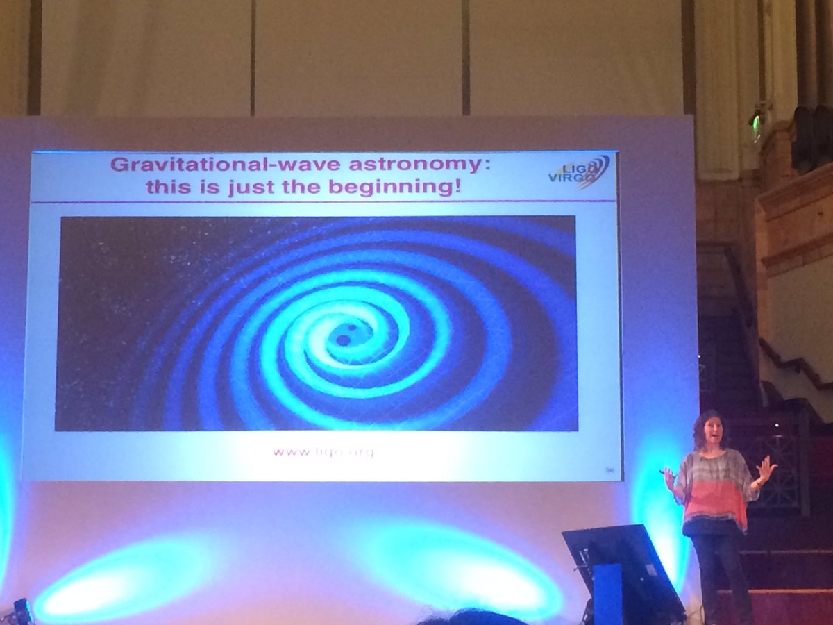 AstroRosie's tweet photo. Lots of people think success is a big discovery but Gabriela Gonzalez says "success is being happy in what you do" #ICWIP2017 https://t.co/EPecoXCQ6R