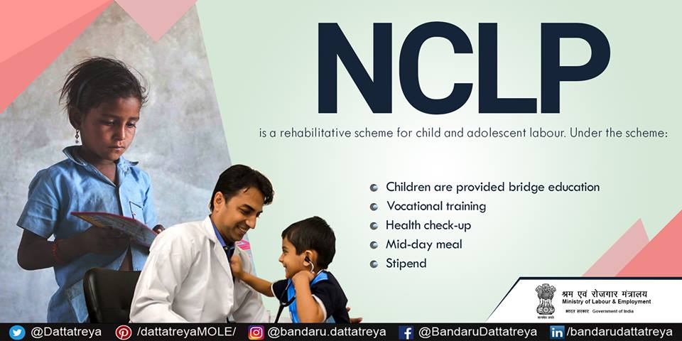 Ministry Of Labour To Meet The Objective Of Child Labour Free Society The National Child Labour Project Nclp Has Been Aligned With Changes In The Act T Co Cx7orbhdil