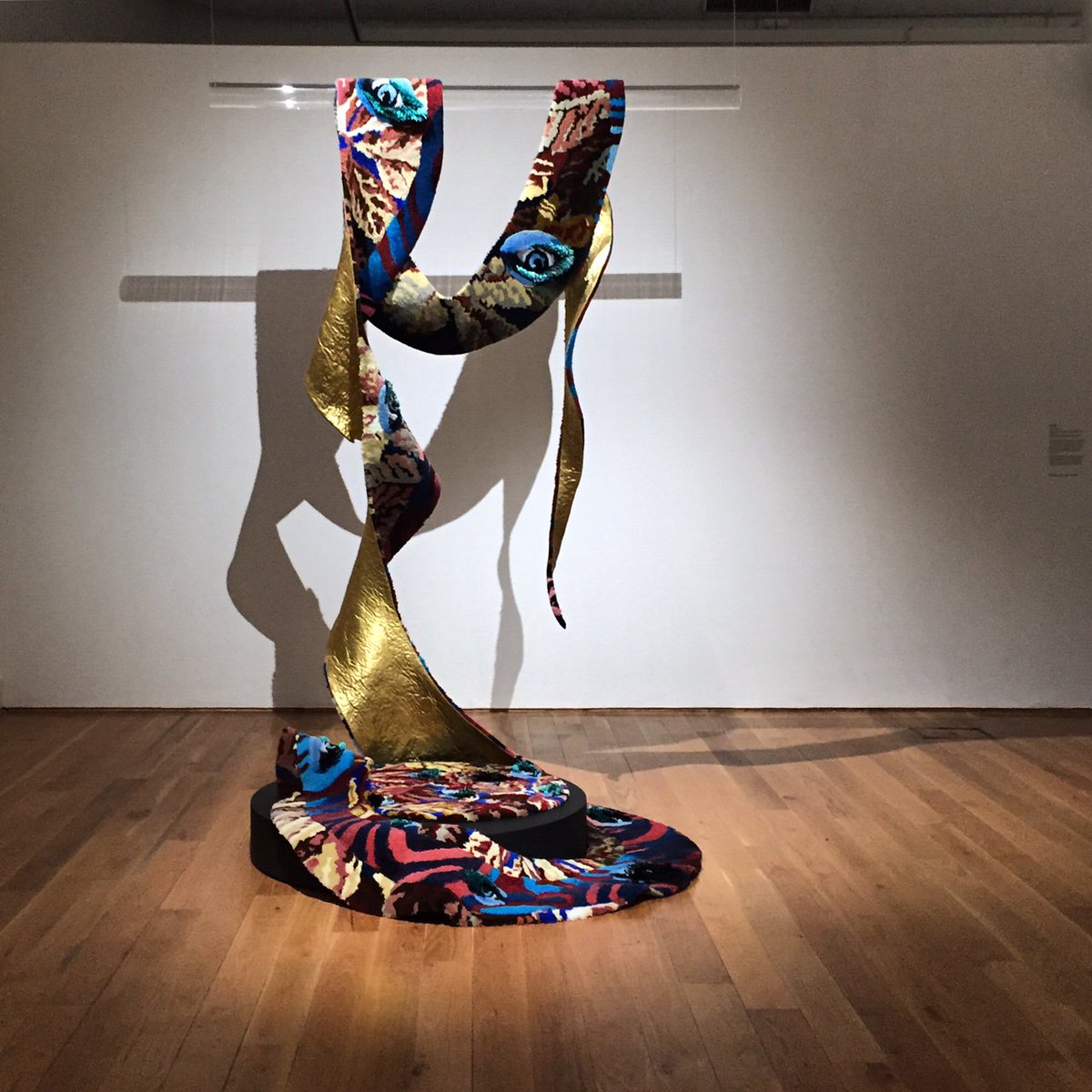 DovecotStudios's tweet photo. #TBT to Diagrams of Love: Marriage of Eyes the rug made with Linder for #BAS8, in #DaughtersOfPenelope opening today https://t.co/kBUswnu2I7 https://t.co/iQz3fzS7Bm
