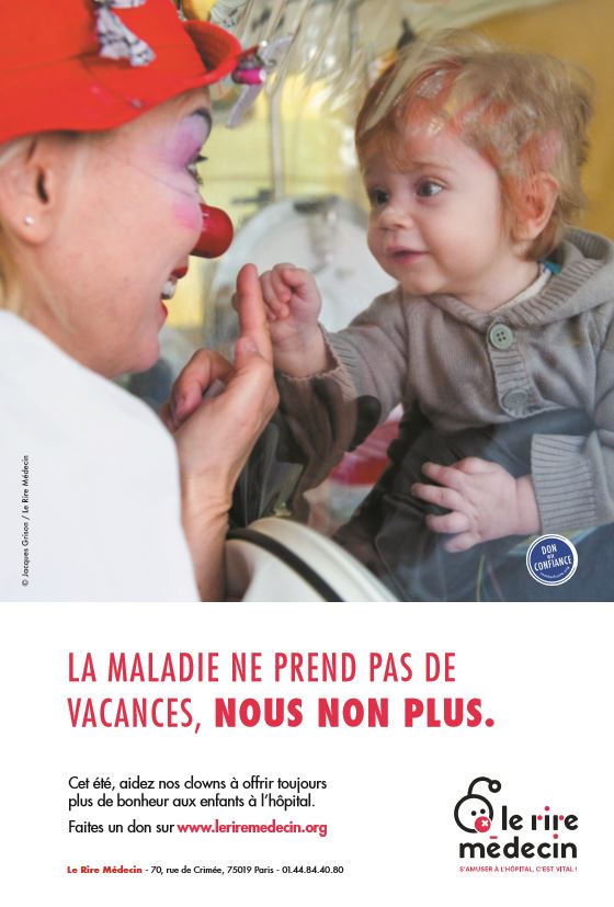 RireMedecin's tweet photo. Cet été, com chaque année, Le Rire Médecin sera présent pr les enfants à l'hôpital. Le soleil sera ds les chambres > https://t.co/JtN3cJHoao https://t.co/sA8FfGlGH4