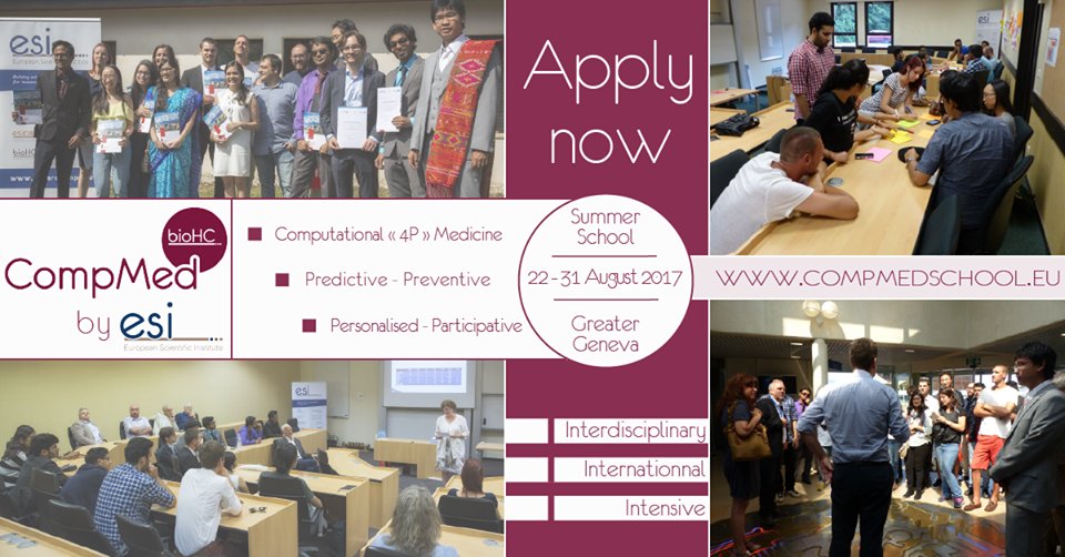 ESIArchamps's tweet photo. #Biohc last summer school #CompMed is happening in one month. It is still time to apply, just a few places left ! https://t.co/zab460BhFt https://t.co/lnrrWJSogC