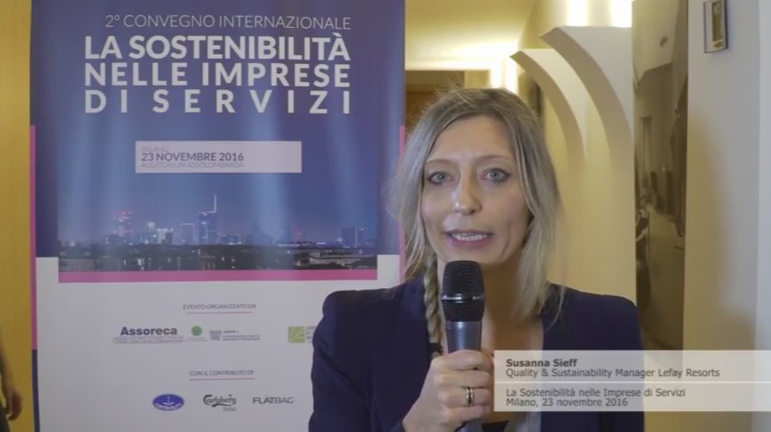 assoreca's tweet photo. Intervista a @SusannaSieff di @LefayResorts al Convegno #assoreca16 >> https://t.co/DIesCKvMka https://t.co/M715ma6ZK1
