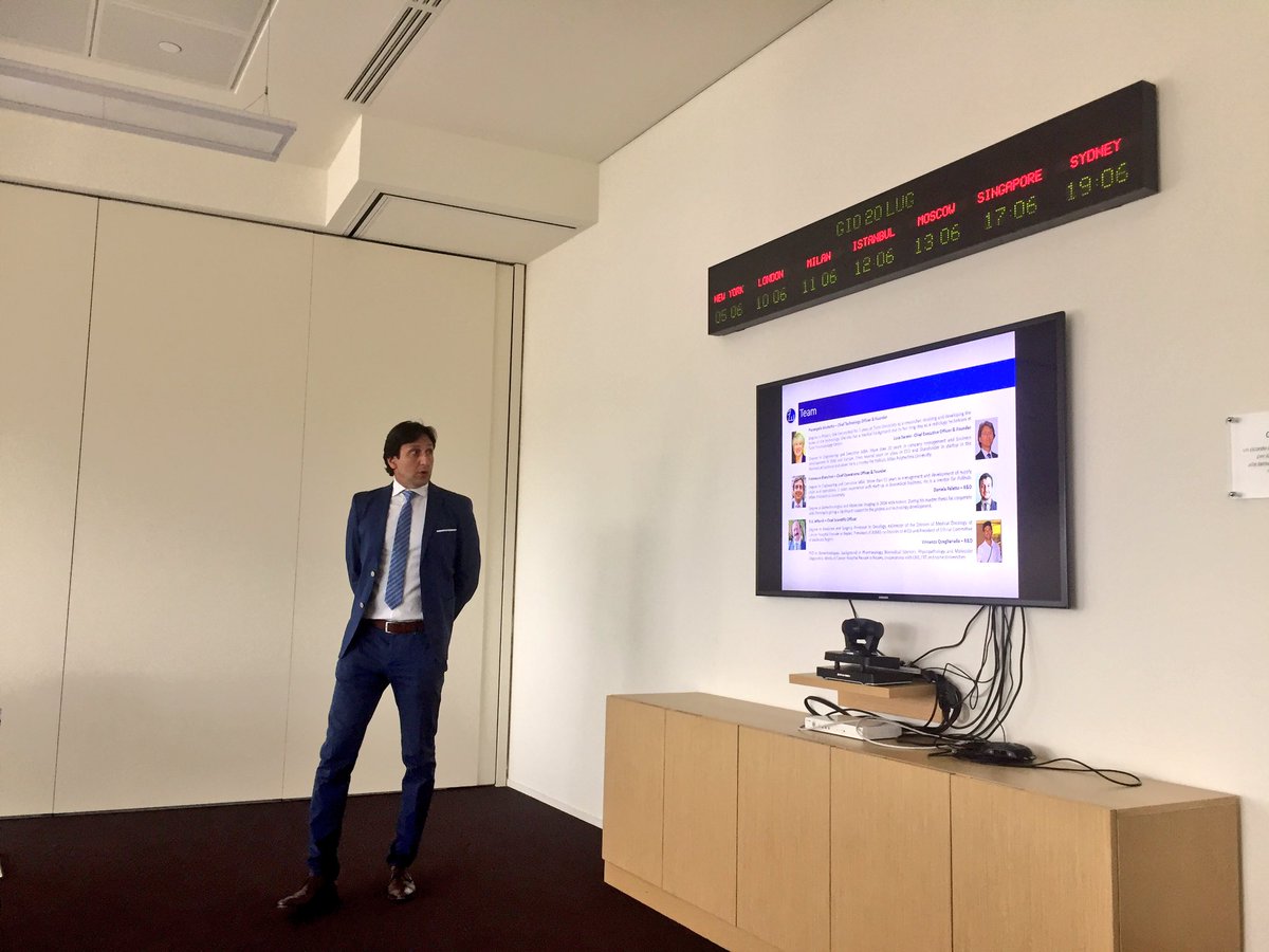 GiusyStanziola's tweet photo. Ultrasuoni per il delivery del farmaco con #FreedomWaves #startup del #lifescience che si presenta oggi a #UniCreditStartLab https://t.co/rF6uUhJgu8