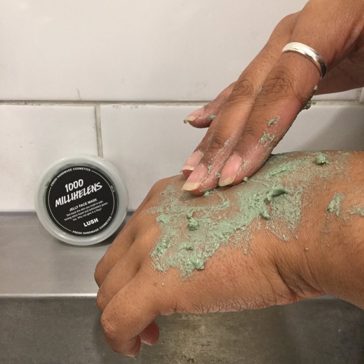 Are you ready for this #Jellyfacemask ?!?!?! Launching this Friday #LushCosmetics #LushTWells 💫🍏🍎🍐