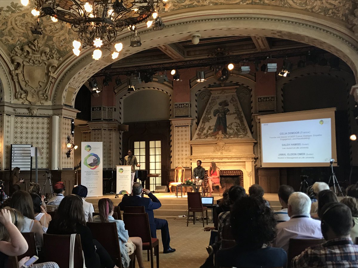 caux_iofc's tweet photo. 'Calais jungle was a country into a country, it was a country for world citizens' Saleh Hamiss Law student at Lille University #AEUB2017 https://t.co/vx49rkb5T5
