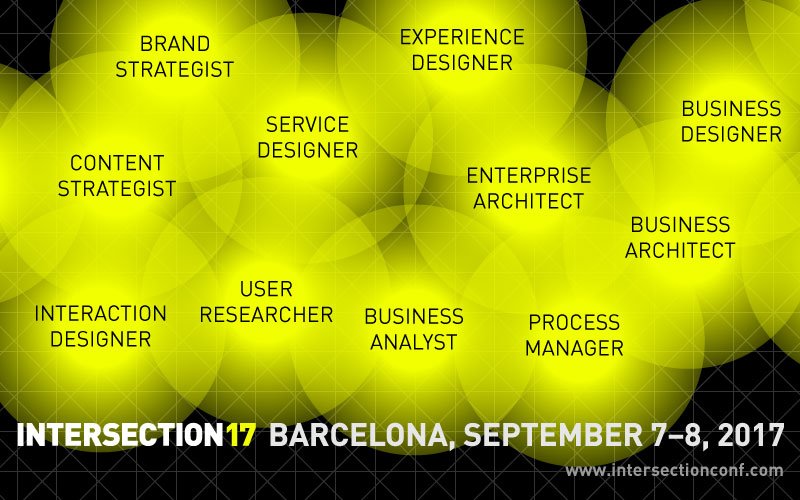 intersectioncon's tweet photo. #INTERSECTION17 The conference beyond discipline silos - Barcelona Sep 7-8 2017 - #EntArch #UX #ServiceDesign https://t.co/dhVpSe2inj https://t.co/SZp3IHemZ3