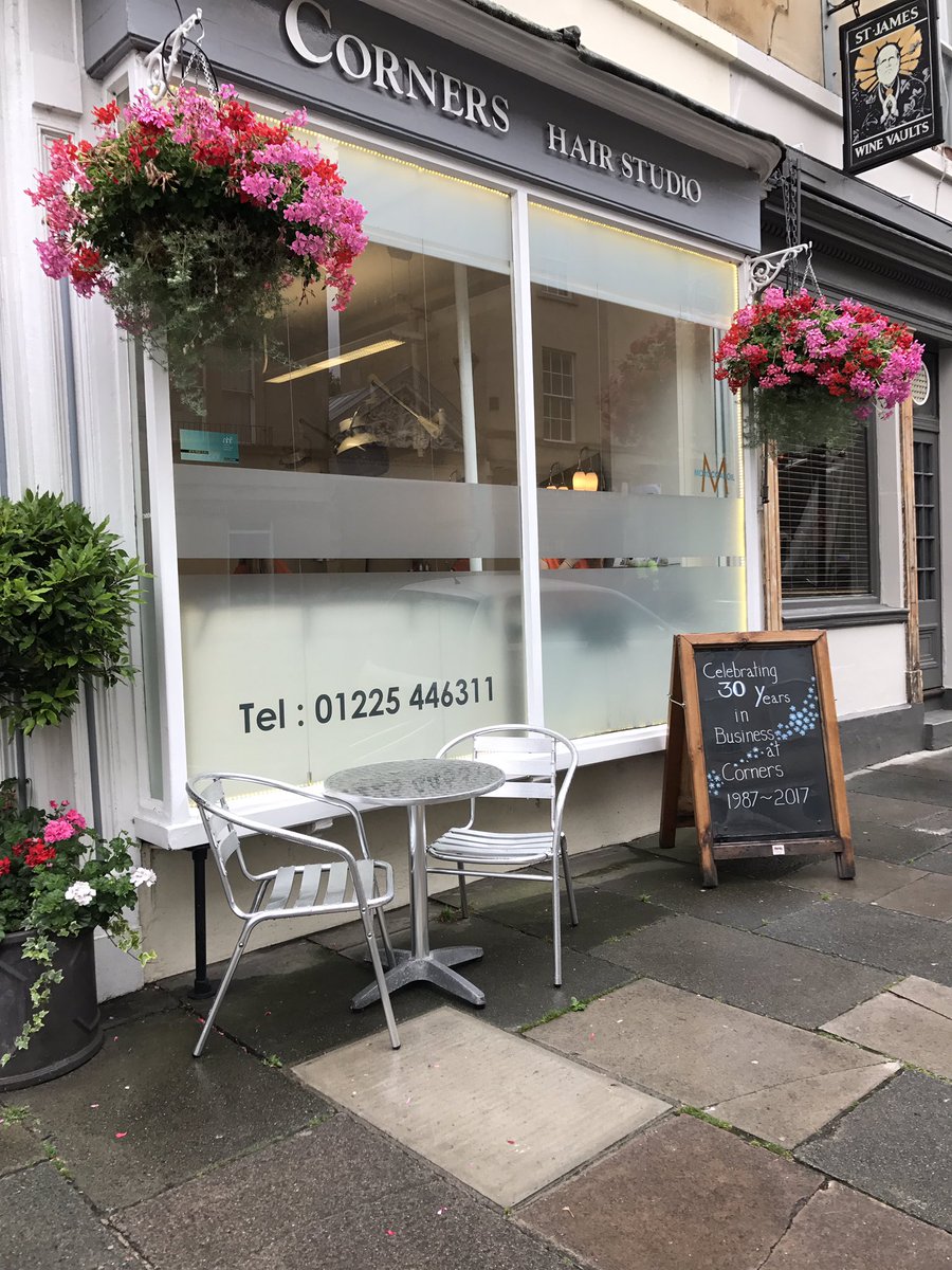 CornersBeauty's tweet photo. Corners Hair Studio is celebrating 30 years of business! What an amazing achievement! @BathChron @WeLoveBath @TheBathMagazine https://t.co/tsN8ojSYUL