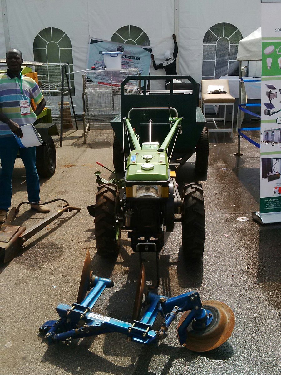 MSME_ClinicsNg's tweet photo. Made in Nigeria Farm equipments #RiceprocessingMachine #Tractor display at the ongoing #MSMEClinics In Abuja @AsoRock @NOA_Nigeria https://t.co/pOfgshYW5K