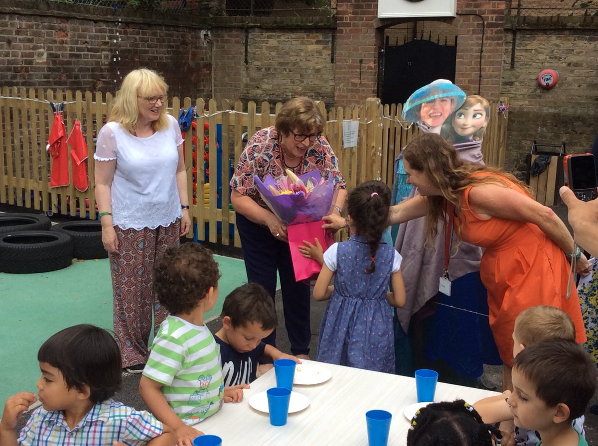 StAnnesAvondale's tweet image. We had a special visitor 'Adele' at our End of Year party! We also said Farewell to Gloria who is retiring after 22 years in our Nursery!