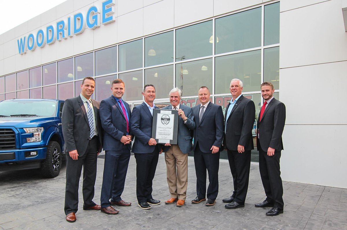 Congratulations to <a href="/WoodridgeFord/">Woodridge Ford</a> for winning <a href="/FordCanada/">Ford Canada</a>'s President’s Diamond Club Award for 2016, the highest of dealership honours! #yyc