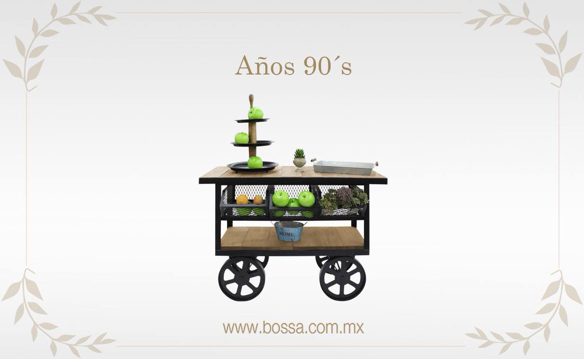 BossaMUEBLES's tweet photo. #FelizJueves ¡Recordemos juntos los años 90´s! Revive la época con el Carro de verduras Negro en: https://t.co/gs2HUuAZYc https://t.co/GN9iZWnBtz