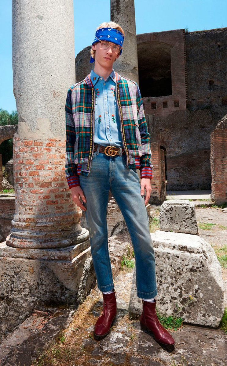 VVERSIVA's tweet photo. @gucci Resort 2018 #Menswear https://t.co/8aDbvcs2iX