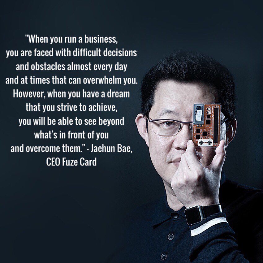 nasdaqcenter's tweet photo. "When you have a dream that you strive to achieve..."

#FacesOfEntrepreneurship w/ @jaehunbae | CEO @Fuzecard https://t.co/ELJfIBCzWp