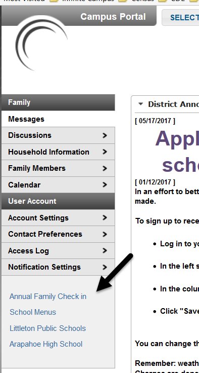 Just a reminder: If you haven’t yet, please complete the Annual Family Check-In for 17-18 online through the portal campus.lps.k12.co.us/campus/portal/…