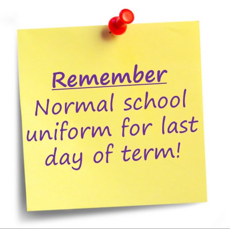 Shakespear0's tweet photo. Normal school uniform for last day of term @HanwellFields https://t.co/hTr34DhQfN