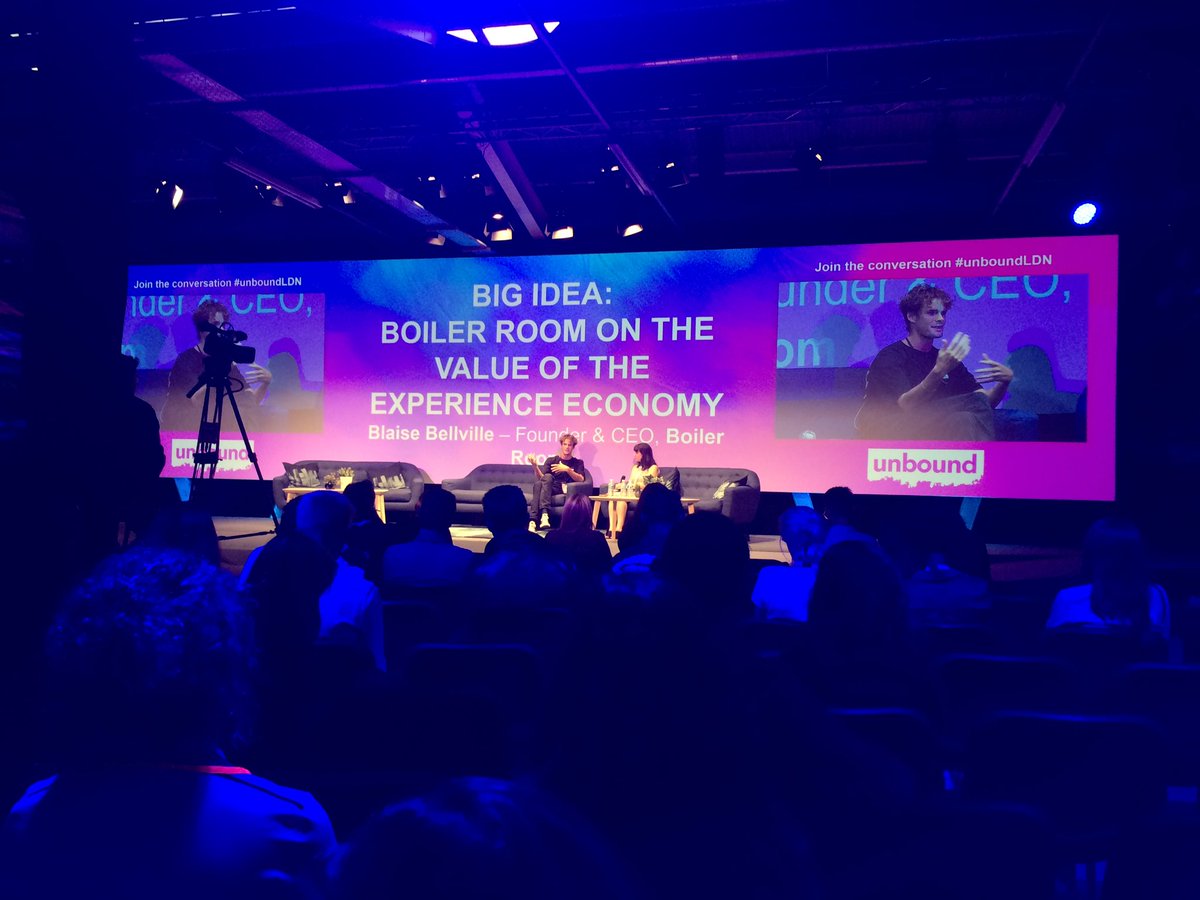 mightysharp's tweet photo. Blaise Bellville talking about @boilerroomtv at #unboundLDN! @adam_sandford has been looking forward to this one especially! 🎶🎵🔊🔉🔈 https://t.co/Yn2YKrTC4N