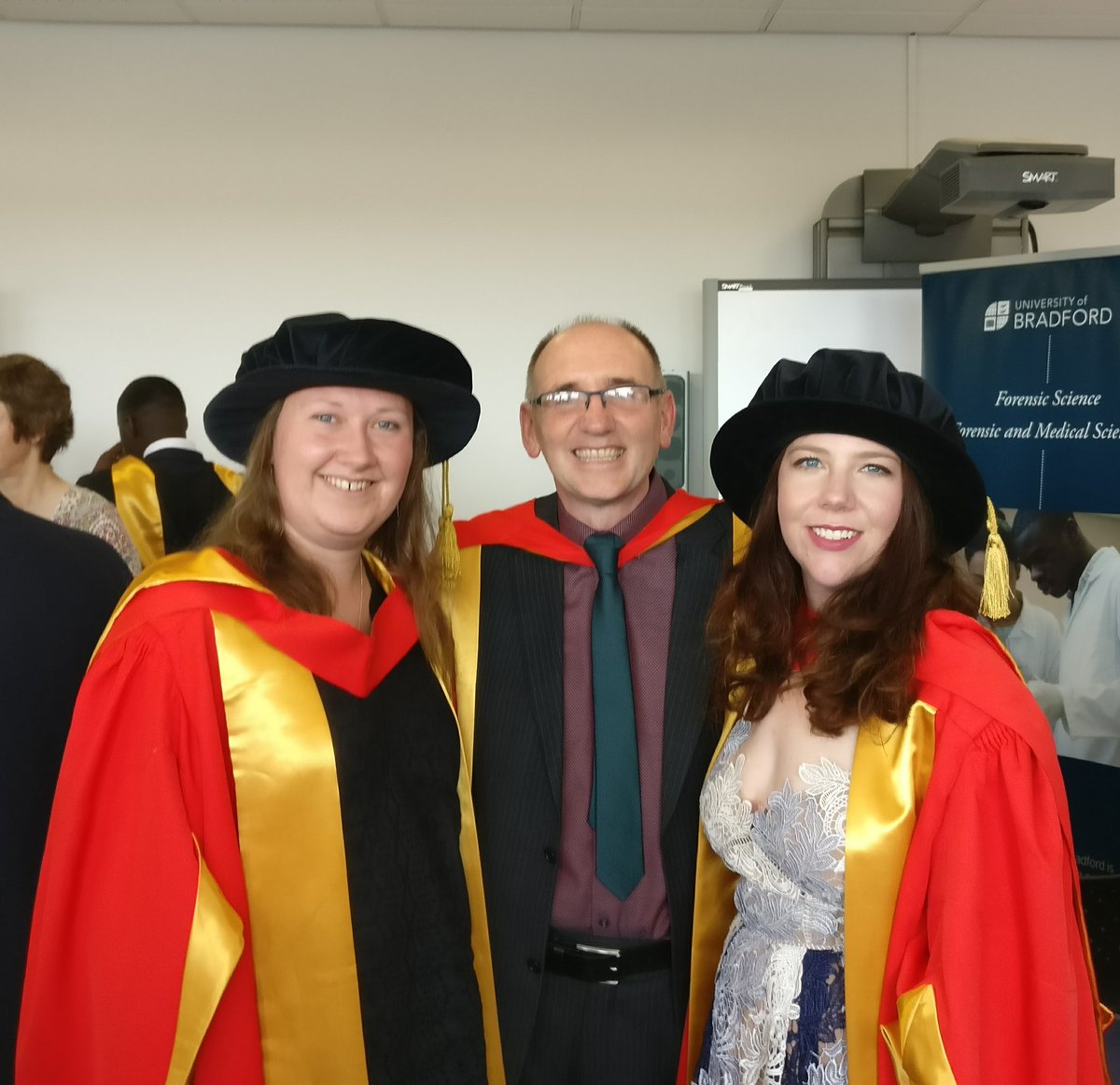 popefinn's tweet photo. Delighted to see Dr Hannah Brown &amp; Dr Chrys Harris graduate with PhD's in archaeological geophysics today!  @drchrysharris @resandmag https://t.co/sSldHpmOWt
