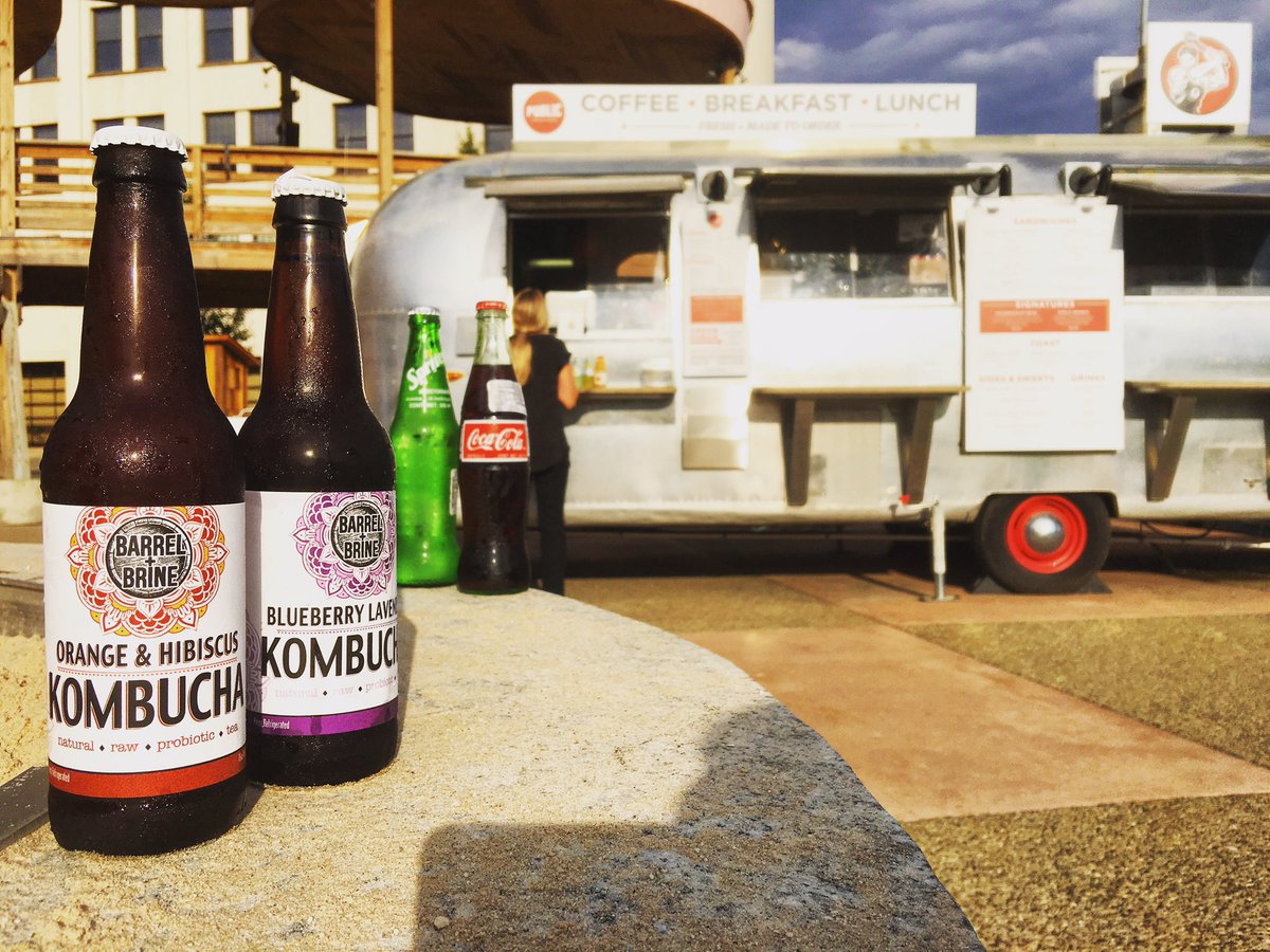 PublicToGo's tweet image. Back in stock on the Airstream, Barrel + Brine Kombucha #larkinsquare #public2go #publicespresso