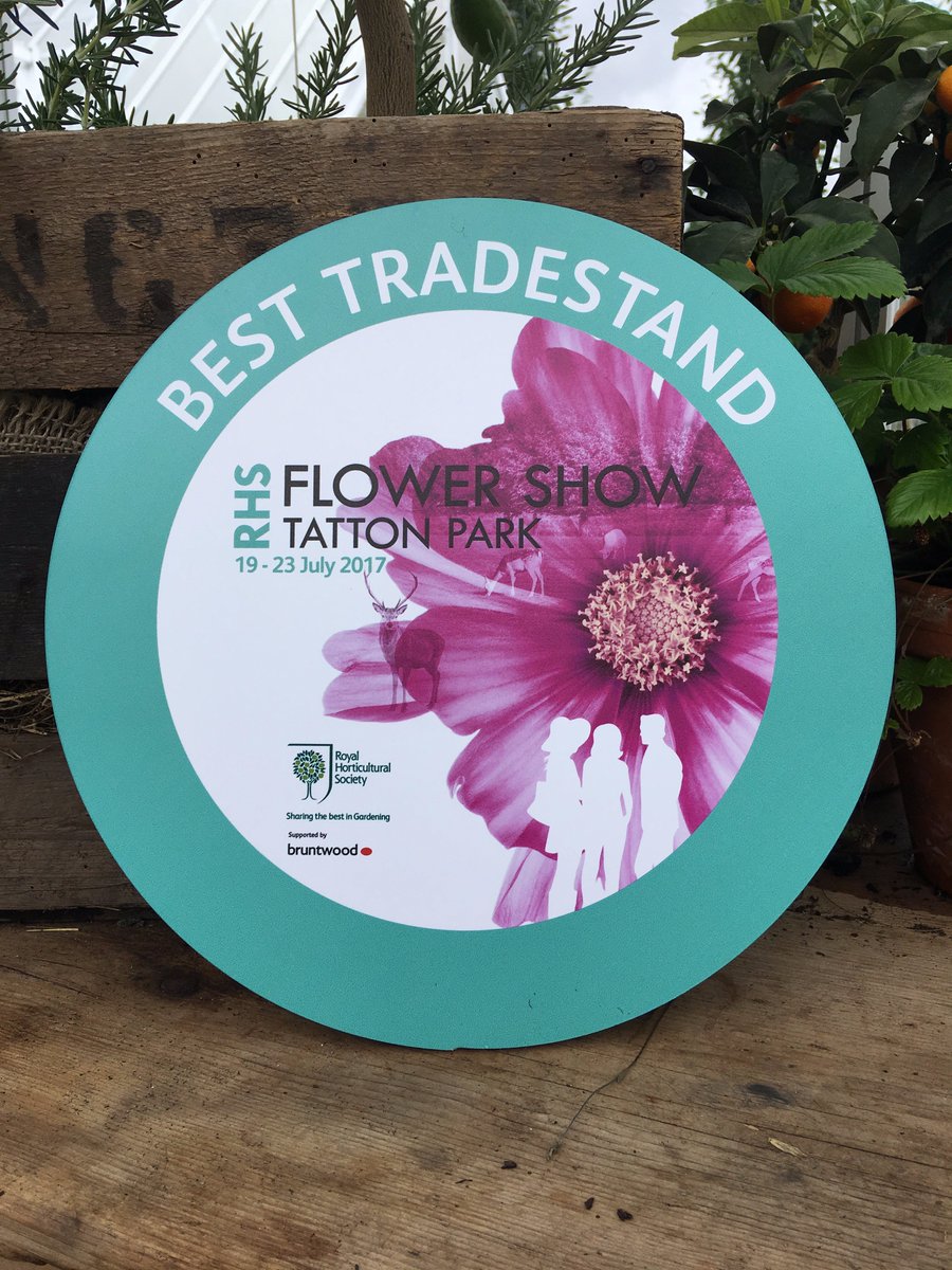 Hartleybotanic's tweet photo. Hooray! Best Tradestand Award at #RHSTatton @BaseSquared @The_RHS https://t.co/IVJdBVAXqc