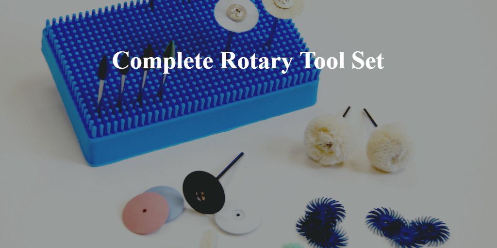 Suttontools's tweet photo. Includes bur stand,7 mounted wheels,3 mounted felts,2 radial disc sets,4 unmounted  polishers,1 screw top mandrel, 4 polishing points https://t.co/rqVZDMIg5f