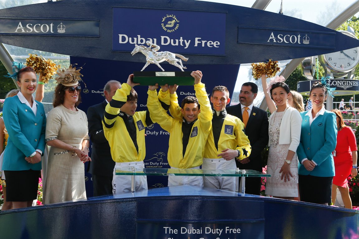 DDFRacing's tweet photo. Another chance to win! FOLLOW &amp; RT for a chance to win 2 tickets to the Dubai Duty Free Shergar Cup @Ascot on Sat 12th Aug! #DDFShergarCup https://t.co/brIoWk2m2h