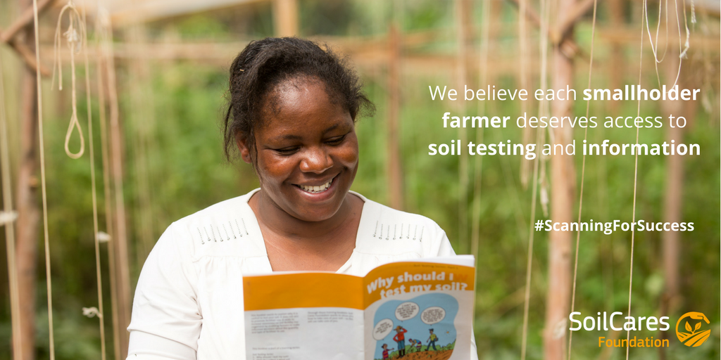 SoilCaresFoundn's tweet photo. Soil testing and information for each and every smallholder farmer! #ScanningForSuccess https://t.co/aJW9Qd2wUg