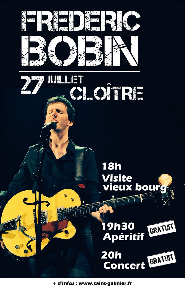 #LesZEstivales organisées par <a href="/ot_saintetienne/">] Saint Etienne Hors Cadre</a> débarquent à <a href="/VilleStGalmier/">Ville Saint-Galmier</a> Jeudi 27 Juillet ! 

+d'infos :  saint-galmier.fr