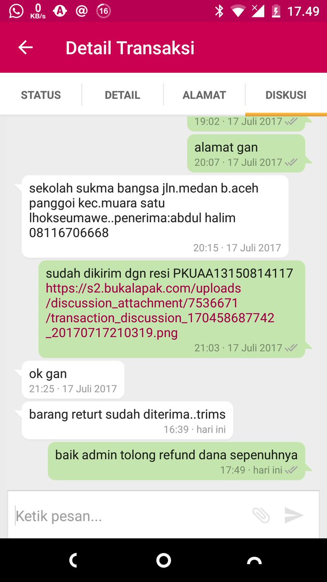 RiniSamar's tweet photo. @Bukalapak_Care Begini sudah kan? https://t.co/x0XHQP5aYZ