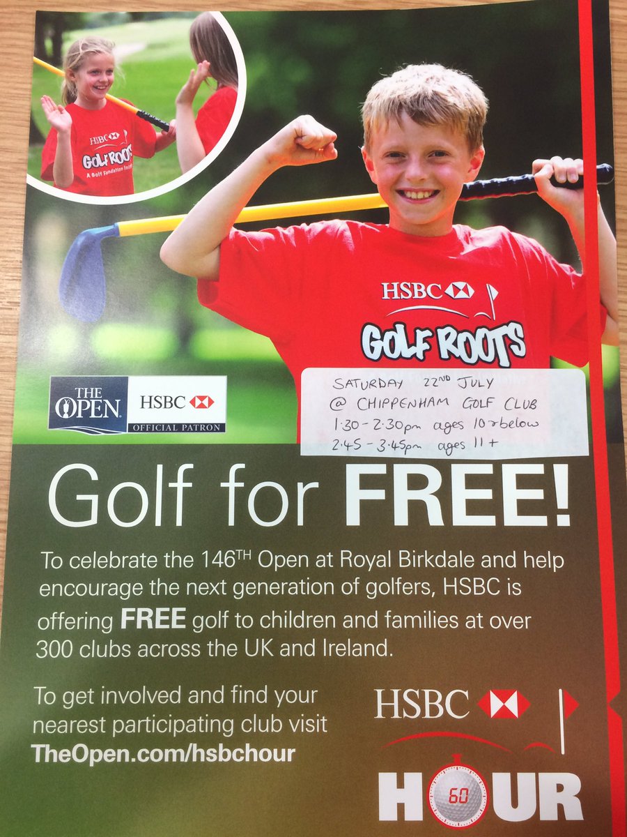 golfproclaire's tweet photo. We'll be hosing a @HSBC_Sport Hour of free golf on 22nd July. All welcome @chipgolfclub @NickHorrocks #AnyonesGame https://t.co/HTAxRt4Dyi