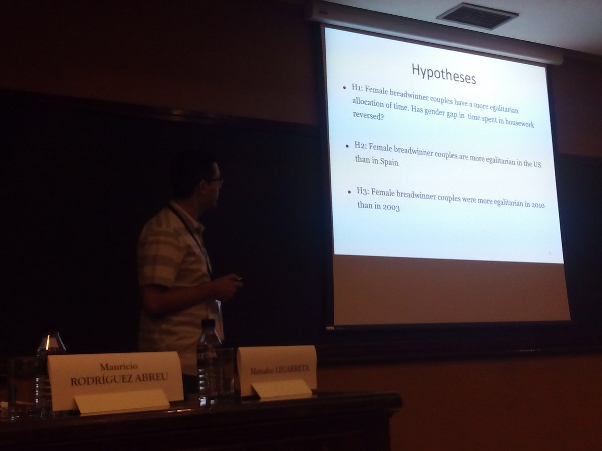 CEDemografia's tweet image. #TimeAllocation in Female Breadwinner Couples in the #US &amp;amp; #Spain by @Jgroman77Joan #CED #IATUR2017