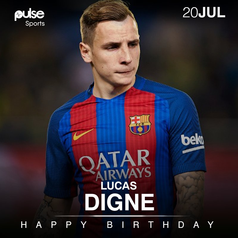 Happy 24th birthday to Barcelona full-back Lucas Digne. 