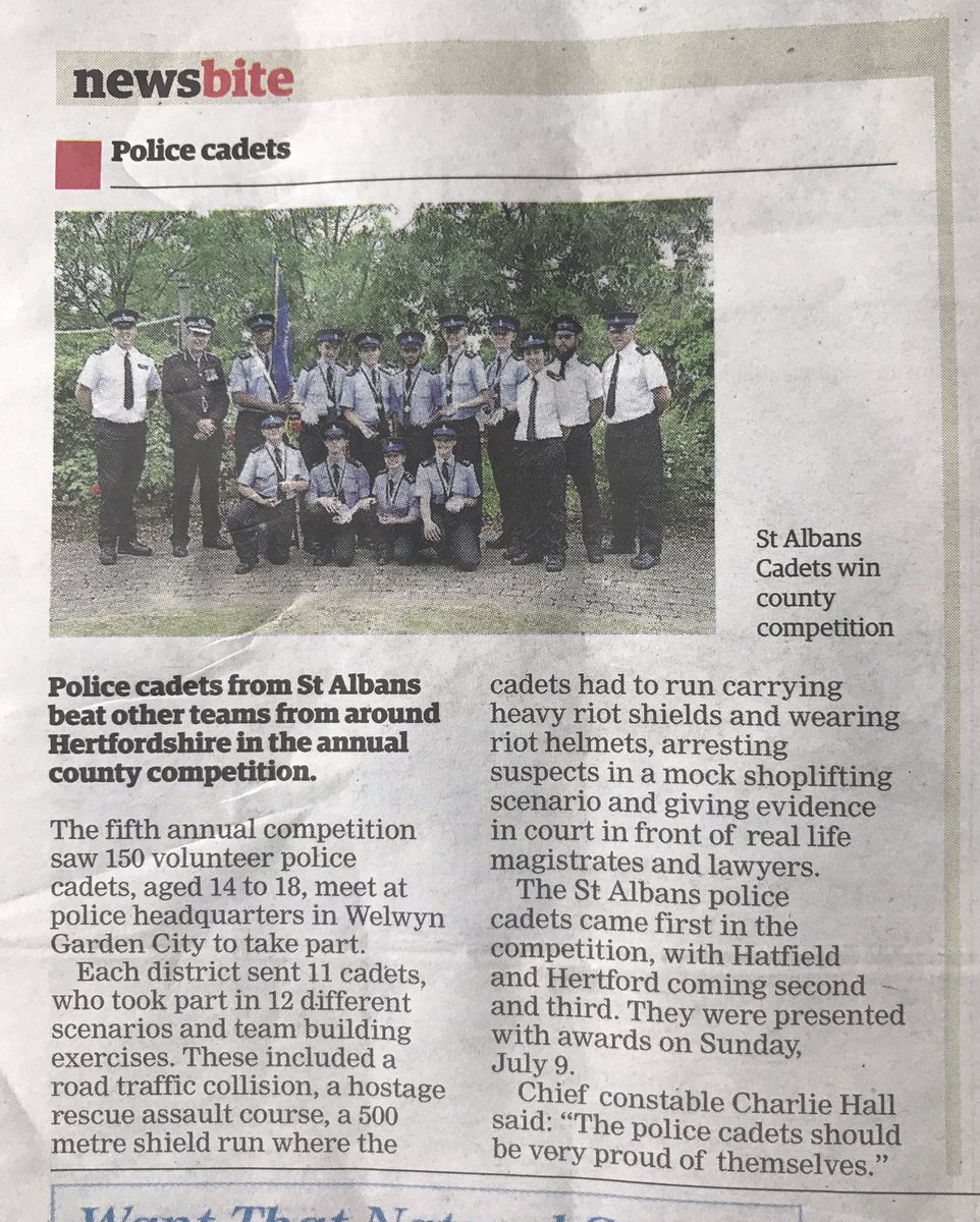 StAlbansVPC's tweet photo. We made page 2 of the @hertsad newspaper this week! @NationalVPC @HertsPolice @HertsPoliceVol @HarpendenPolice @HertsSheriff https://t.co/EgBi2uPvB8