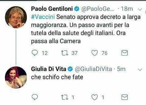 DarioBallini's tweet photo. Sulla classe di Giulia Di Vita ci metterei la firma...😏
#vaccini https://t.co/qLSkwU8RQb
