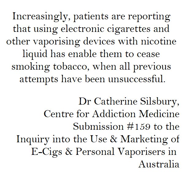 vaper_the's tweet photo. # 159 Dr Catherine Silsbury "#eCigs and other vaporising devices with #nicotine liquid has enable them to cease #smoking #tobacco" https://t.co/HLy023bw6M