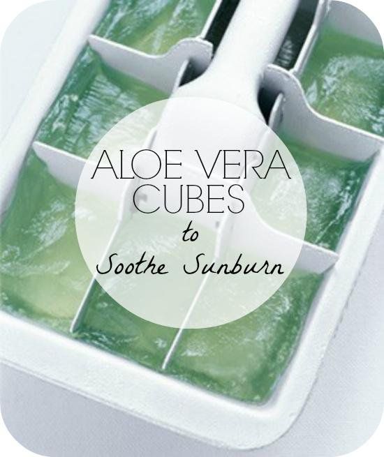 Frozen Aloe Vera Cubes Is The BEST Way To Sooth A Sunburn #Skincare