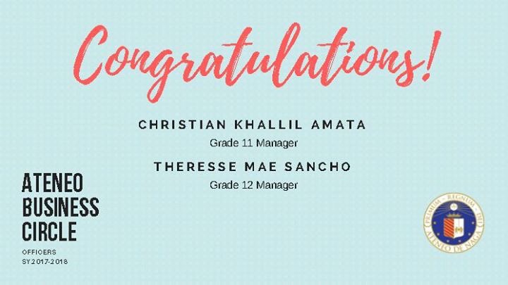 ADNUSHS_ABM's tweet photo. Congratulations and Good luck to the newly elected set of ABM Strand &amp; Ateneo Business Circle Officers for s/y 2017-2018! ❤️💯📈 https://t.co/jVsaWiUqKf