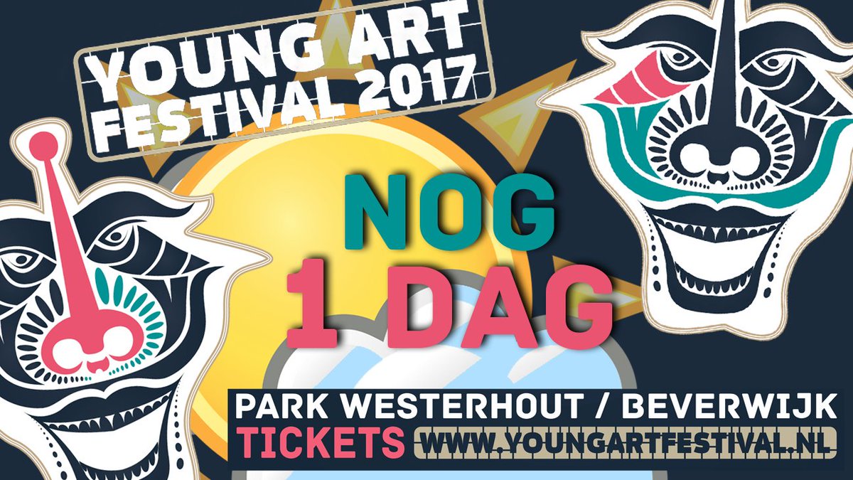MORGEN IS HET AAN OP PARK WESTERHOUT! #YAF17 Zon, 23 graden, geen drupje op de radar, vette muziek, kunst en meer: youngartfestival.nl/tickets/