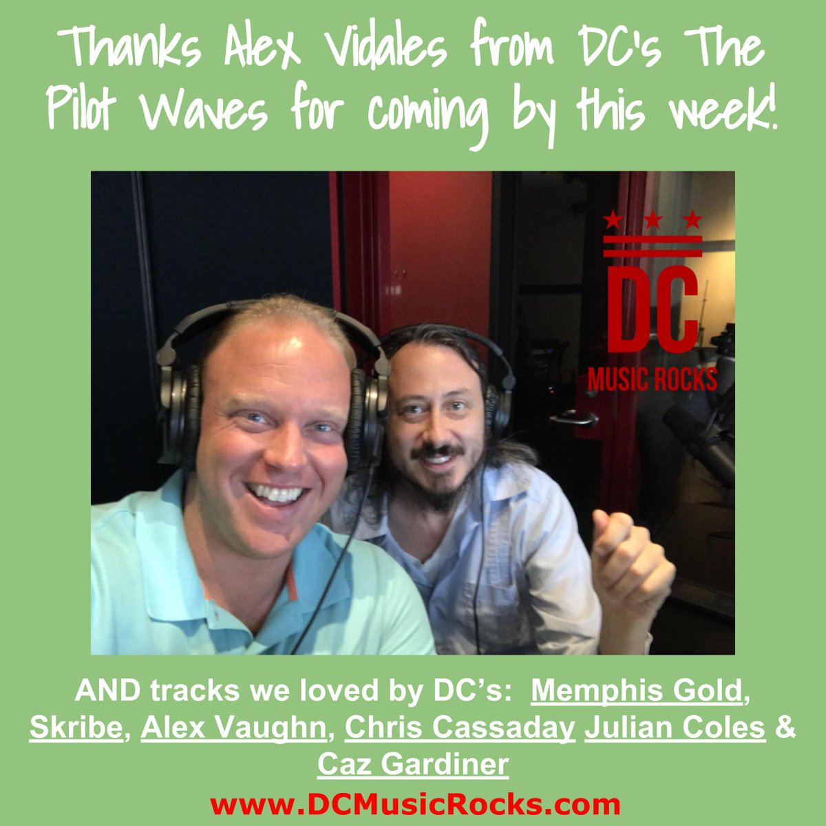 dcmusicrocks's tweet image. Thanks #AlexVidales of #pilotwaves &amp;amp; #stagecraft 4 coming by! dcmusicrocks.com/episodes/7-18-… @TDCArts @dcartsbeat @RadioArlington @entertain_dc