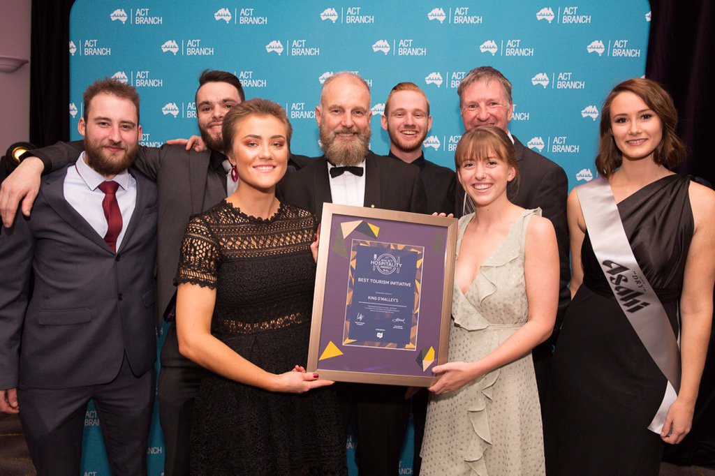 With thanks to all our wonderful team at <a href="/KingOMalleys/">King O'Malley's</a> so excited to receive three aha awards.
<a href="/AHAACT/">AHA ACT</a>